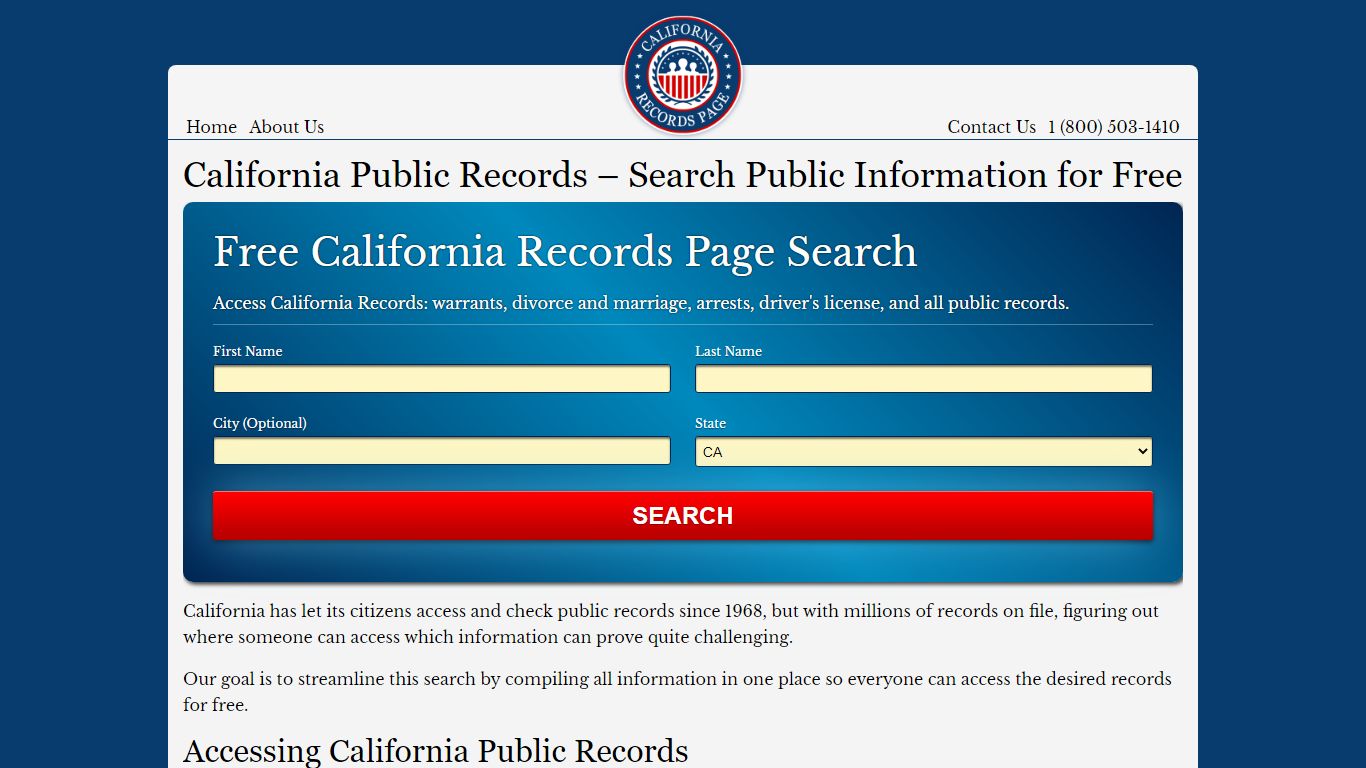 California Public Records – Search Public Information for Free